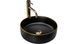 Умывальник (раковина) REA SAMI BLACK MAT GOLD EDGE накладной черный REA-U0595 фото 1