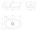 Умивальник Omnires Neo 60x36 white (NEOUNBP) NEOUNBP фото 4