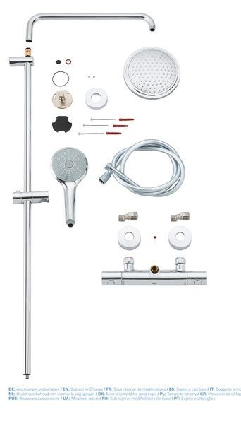 Euphoria System 180 Душова система з термостатом для настінного монтажу (27296001) 27296001 фото