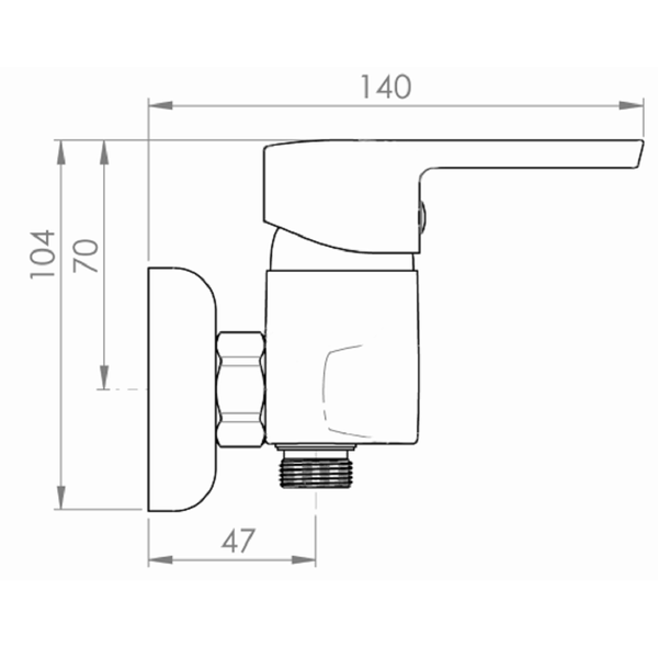 Змішувач для душу PRIMERA 2608111 SMART, хром 2608111 фото