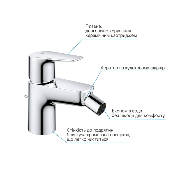 Змішувач для біде Grohe QuickFix Start Edge 23345001 23345001 фото