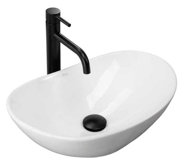 Умивальник (раковина) REA ROYAL MINI WHITE накладний білий REA-U6507 фото