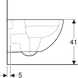 Унітаз Geberit 500.600.01.2 Acanto підвісний Rimfree, приховані кріплення, глибина 51 см, білий 500.600.01.2 фото 5