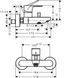 Смеситель для ванны Hansgrohe 72440000 Rebris S, хром 72440000 фото 2
