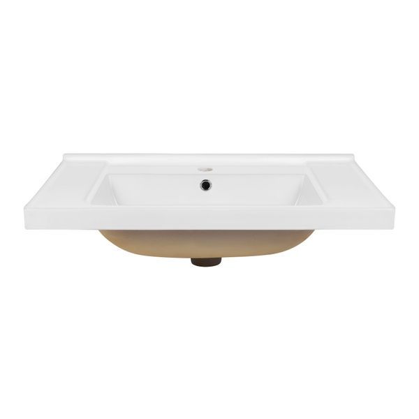 Qtap Albatross Q раковина врезная прямоугольная с донным клапаном 800х480х230mm WHITE SD00046208 фото