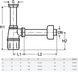 VIEGA Сифон для умывальника Viega 5725 бутылочный, пластик (108694) 108694 фото 2