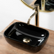 Умивальник (раковина) REA BELINDA MINI BLACK накладний чорний REA-U8004 фото 3