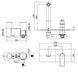 Змішувач для раковини Paffoni TANGO TA105NO70 зі стіни, вилив 200мм, чорний мат TA105NO70 фото 2