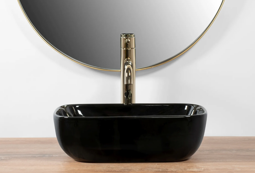 Умивальник (раковина) REA BELINDA MINI BLACK накладний чорний REA-U8004 фото