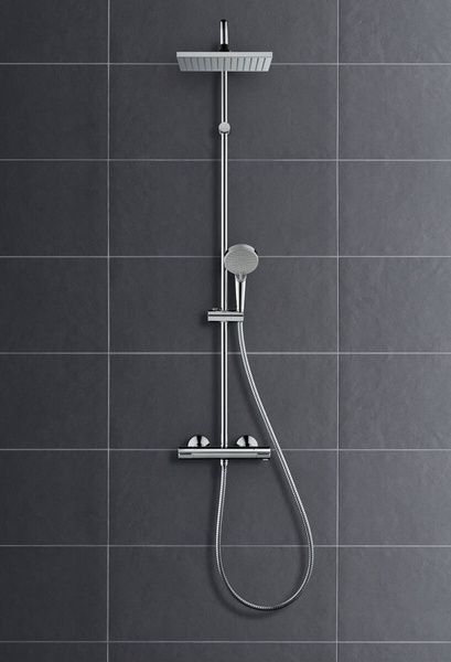 Душова система зовнішнього монтажу з термостатом Hansgrohe Vernis 26286000, Хром 26286000 фото
