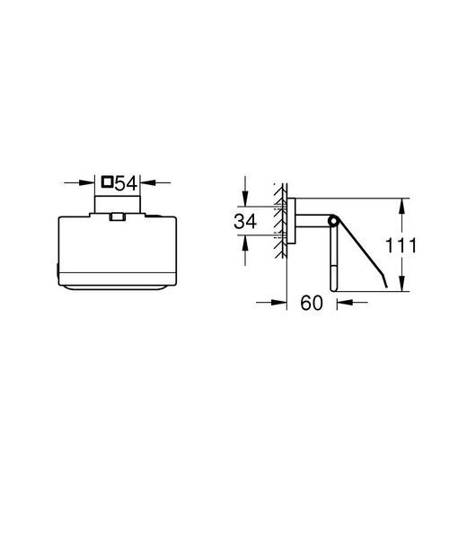 Держатель туалетной бумаги Grohe QuickFix Start Cube 41102DC0 41102DC0 фото