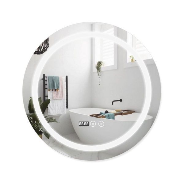 Дзеркало Mideya настінне кругле, LED з антизапотіванням DC-F803, 600х600 мм Qtap SD00034656 фото