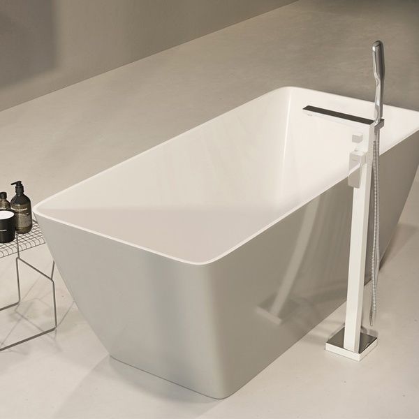 Ванна из искусственного камня Omnires Parma 159x70 прямоугольная grey (PARMAWWBSP) PARMAWWBSP фото