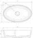 Умивальник Omnires Bari 50x30 white/gloss black (BARI500UNBCP) BARI500UNBCP фото 2