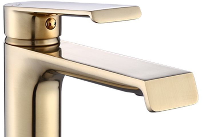 Смеситель для раковины (умывальника) REA HASS BRUSHED GOLD высокий REA-B9971 фото