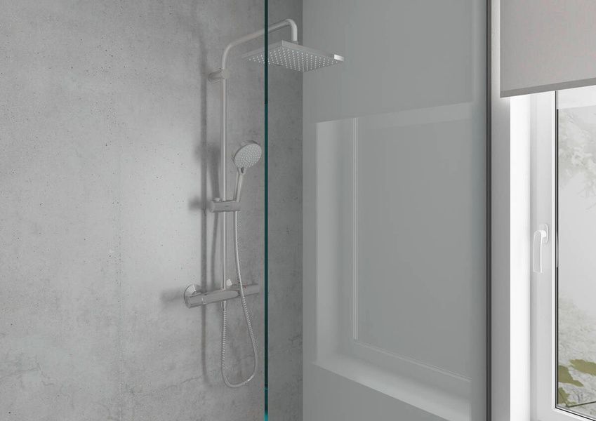 Душова система зовнішнього монтажу з термостатом Hansgrohe Vernis 26286000, Хром 26286000 фото