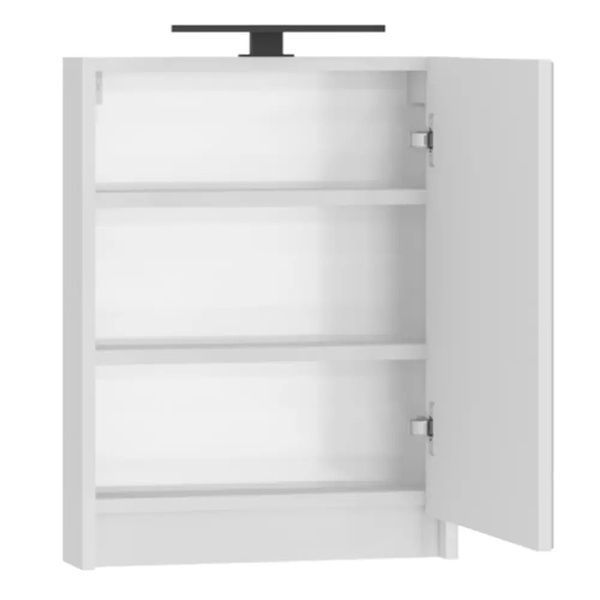 Devit SMALL 065050W Дзеркальна шафа з підсвіткою, біла 500x250x508 548206 фото
