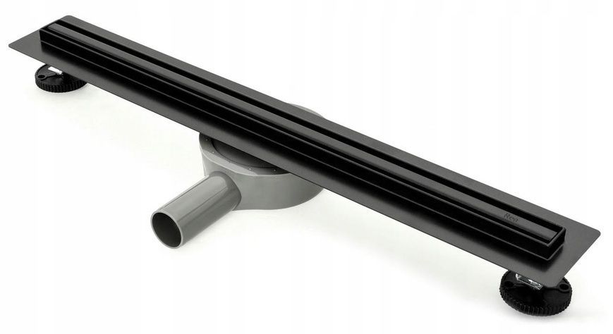 Трап для душу REA NEO SLIM PRO BLACK чорний 80 см REA-G8902 фото