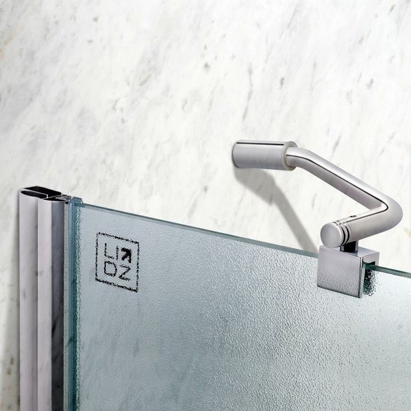 Штора на ванну Lidz Brama SS120x140L.CRM.FR стекло Frost 6 мм, ліва SD00039875 фото