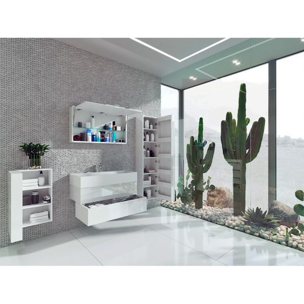 Дзеркальна шафа "Toscana-100" білий Toscana TsM-100 White фото