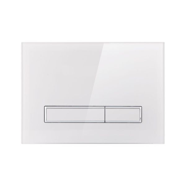 Qtap Nest Клавіша лінійна White glass 175х245х4mm SD00038767 фото