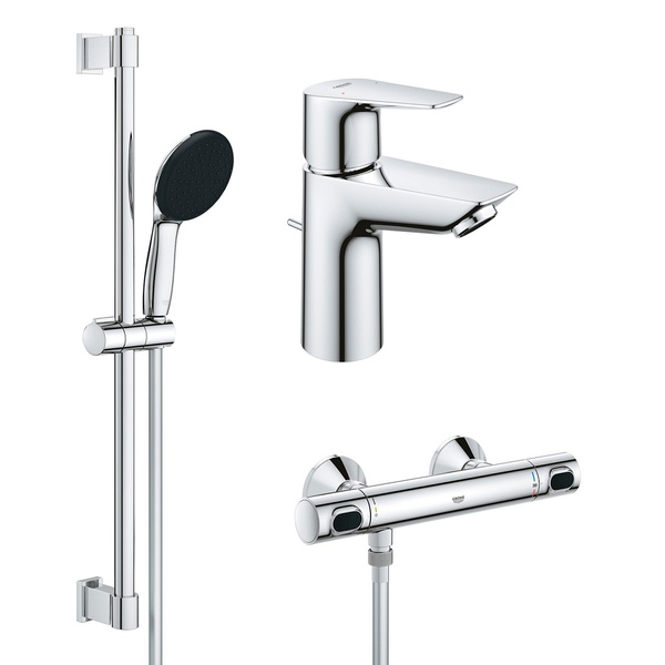 Комплект смесителей для душа с термостатом Grohe QuickFix Precision Flow&Start Edge UA202503TS UA202503TS фото