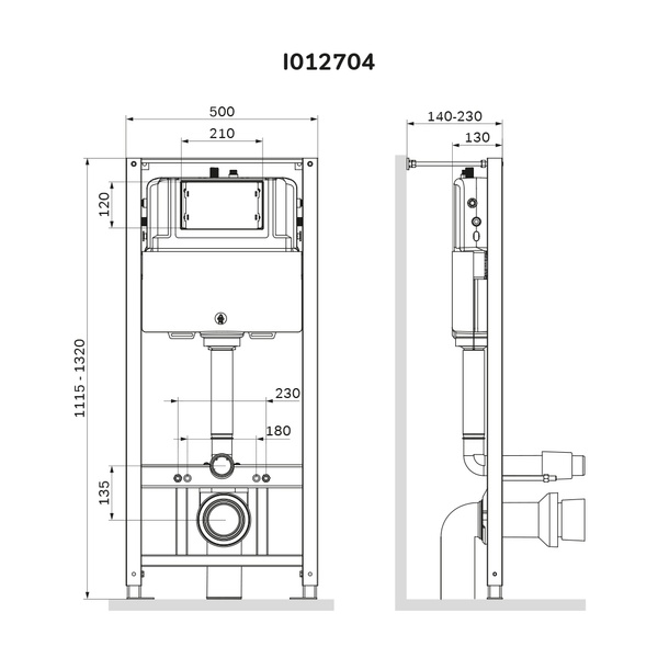 Инсталляция для унитаза Pro AM.PM Pro I012704 I012704 фото