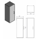 Шафа-пенал "Manhattan -114" блакитний MnhP-114 блакитний фото 2