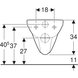 Унітаз Geberit 500.262.01.1 Selnova Comfort Підвісний для осіб з обмеженими фізичними можливостями, подовжений виліт, Rimfree, колір білий глянець 500.262.01.1 фото 4
