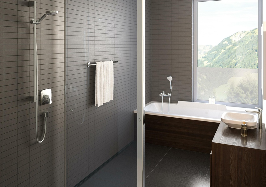 Душовий набір Hansgrohe Croma Select E Multi 26590400 білий/хром 26590400 фото